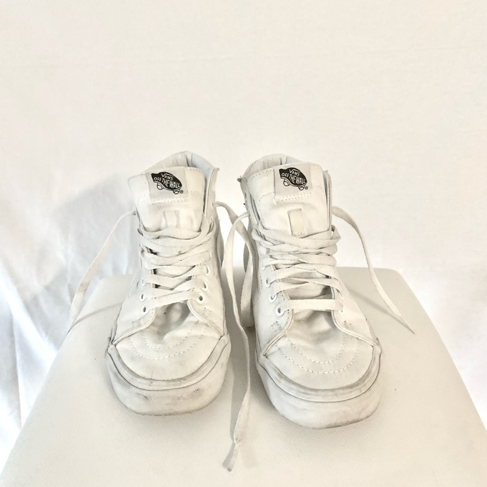 White Classic High Top Vans Used